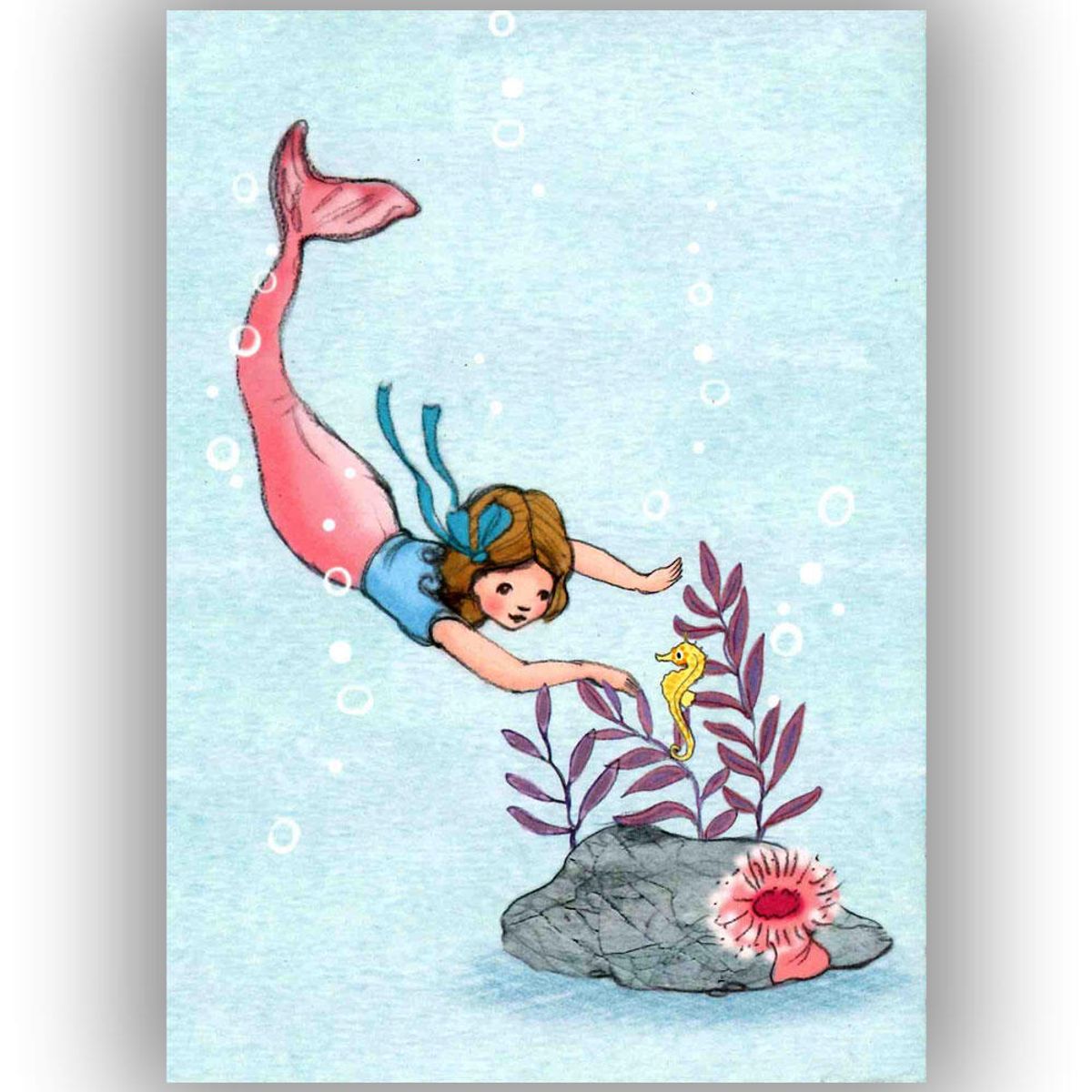 Diving mermaid
